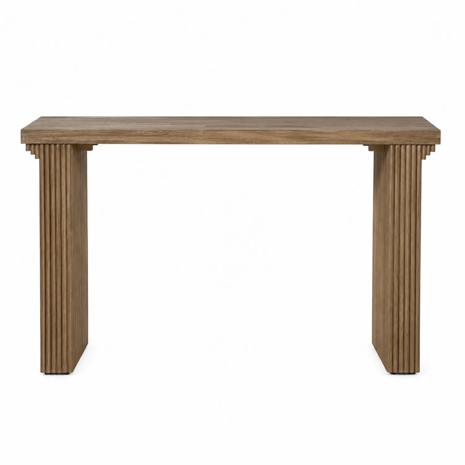 Mesa de Consola de Madera de Roble Marrón 120x40x75 cm