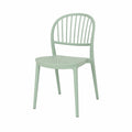 Silla de polipropileno verde claro para interior y exterior