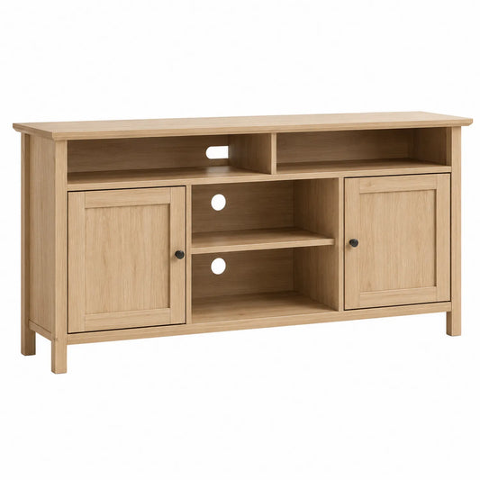 Mueble de TV de Madera MDF Roble 140x40x60 cm